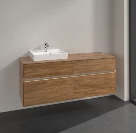 Тумба під раковину Villeroy & Boch Collaro 140х50 см із підсвічуванням ДСП дуб канзас C074B0RH