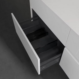 Тумба під раковину Villeroy & Boch Collaro 140х50 см із підсвічуванням ДСП матовий білий C075B0MS