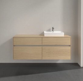 Тумба під раковину Villeroy & Boch Collaro 140х50 см із підсвічуванням ДСП північний дуб C075B0VJ