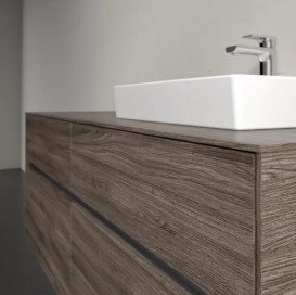 Тумба під раковину Villeroy & Boch Collaro 140х50 см із підсвічуванням ДСП кам'яний дуб C075B0RK