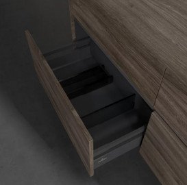 Тумба під раковину Villeroy & Boch Collaro 140х50 см із підсвічуванням ДСП кам'яний дуб C075B0RK