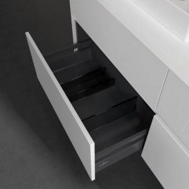 Тумба под раковину Villeroy & Boch Collaro 140х50 см с подсветкой МДФ глянцевый белый C076B0DH