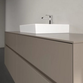 Тумба під раковину Villeroy & Boch Collaro 160х50 см із підсвічуванням ДСП трюфель сірий C077B0VG