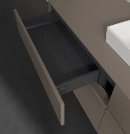Тумба під раковину Villeroy & Boch Collaro 160х50 см із підсвічуванням ДСП трюфель сірий C077B0VG