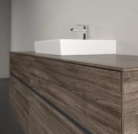 Тумба под раковину Villeroy & Boch Collaro 160х50 см с подсветкой ДСП каменный дуб C077B0RK