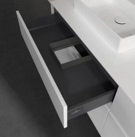 Тумба под раковину Villeroy & Boch Collaro 160х50 см с подсветкой МДФ глянцевый белый C078B0DH