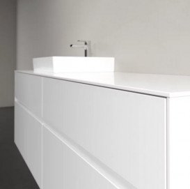 Тумба под раковину Villeroy & Boch Collaro 160х50 см с подсветкой ДСП матовый белый C078B0MS