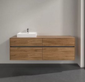 Тумба под раковину Villeroy & Boch Collaro 160х50 см с подсветкой ДСП дуб канзас C078B0RH