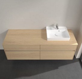 Тумба під раковину Villeroy & Boch Collaro 160х50 см із підсвічуванням ДСП північний дуб C079B0VJ