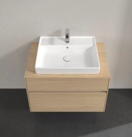 Тумба под раковину Villeroy & Boch Collaro 80х50 см с подсветкой ДСП северный дуб C080B0VJ