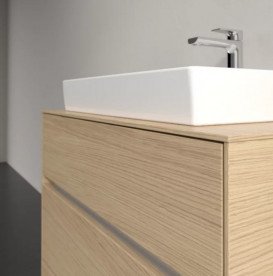 Тумба под раковину Villeroy & Boch Collaro 80х50 см с подсветкой ДСП северный дуб C080B0VJ