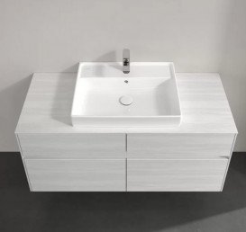 Тумба під раковину Villeroy & Boch Collaro 120х50 см із підсвічуванням ДСП біле дерево C081B0E8