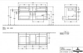 Тумба під раковину Villeroy & Boch Collaro 120х50 см із підсвічуванням ДСП біле дерево C081B0E8