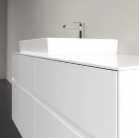 Тумба під раковину Villeroy & Boch Collaro 120х50 см з підсвічуванням МДФ глянсовий білий C082B0DH