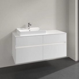 Тумба под раковину Villeroy & Boch Collaro 120х50 см с подсветкой МДФ глянцевый белый C082B0DH