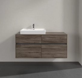 Тумба под раковину Villeroy & Boch Collaro 120х50 см с подсветкой ДСП каменный дуб C082B0RK