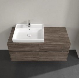 Тумба под раковину Villeroy & Boch Collaro 120х50 см с подсветкой ДСП каменный дуб C082B0RK