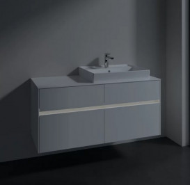 Тумба под раковину Villeroy & Boch Collaro 120х50 см с подсветкой ДСП матовый белый C083B0MS