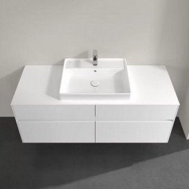 Тумба под раковину Villeroy & Boch Collaro 140х50 см с подсветкой МДФ глянцевый белый C084B0DH