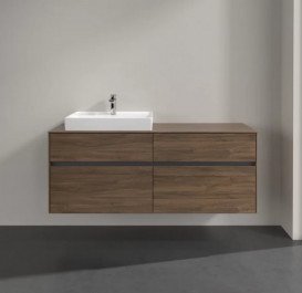 Тумба под раковину Villeroy & Boch Collaro 140х50 см с подсветкой ДСП дуб аризона C085B0VH