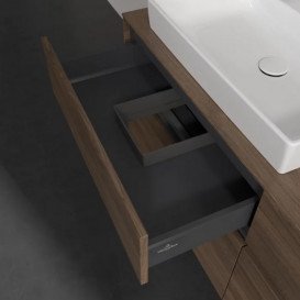 Тумба под раковину Villeroy & Boch Collaro 140х50 см с подсветкой ДСП дуб аризона C085B0VH