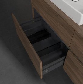 Тумба под раковину Villeroy & Boch Collaro 140х50 см с подсветкой ДСП дуб аризона C085B0VH