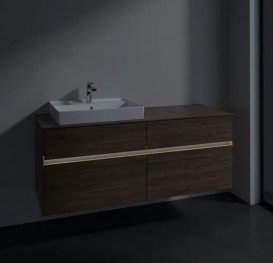 Тумба под раковину Villeroy & Boch Collaro 140х50 см с подсветкой ДСП дуб аризона C085B0VH