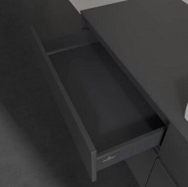 Тумба під раковину Villeroy & Boch Collaro 140х50 см із підсвічуванням МДФ глянсовий сірий C086B0FP