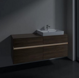 Тумба под раковину Villeroy & Boch Collaro 140х50 см с подсветкой ДСП дуб аризона C086B0VH