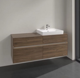 Тумба под раковину Villeroy & Boch Collaro 140х50 см с подсветкой ДСП дуб аризона C086B0VH