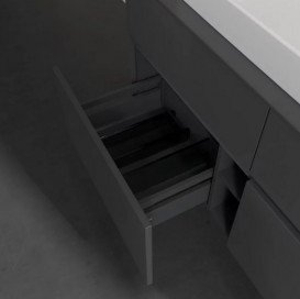 Тумба под раковину Villeroy & Boch Collaro 120х50 см с подсветкой МДФ глянцевый серый C087B0FP