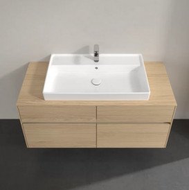 Тумба под раковину Villeroy & Boch Collaro 120х50 см с подсветкой ДСП северный дуб C087B0VJ