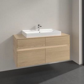 Тумба под раковину Villeroy & Boch Collaro 120х50 см с подсветкой ДСП северный дуб C087B0VJ