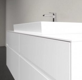 Тумба под раковину Villeroy & Boch Collaro 140х50 см с подсветкой ДСП матовый белый C088B0MS