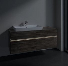 Тумба під раковину Villeroy & Boch Collaro 140х50 см із підсвічуванням ДСП кам'яний дуб C089B0RK