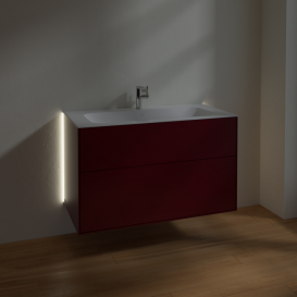 Тумба под раковину Villeroy & Boch Finion 99,6х49,8 см с подсветкой МДФ пион матовый лак G02000HB