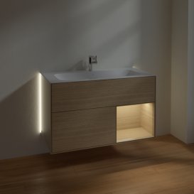 Тумба під раковину Villeroy & Boch Finion 99,6х49,8 см з підсвічуванням ДСП шпон дуба G040PCPC