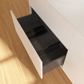 Тумба під раковину Villeroy & Boch Finion 160х50,1 см із підсвічуванням МДФ білий матовий лак/скло біле матове GA8100MT