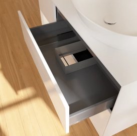 Тумба под раковину Villeroy & Boch Finion 120х50,1 см с подсветкой МДФ глянцевый белый лак/стекло белое матовое FA41MTGF