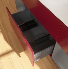 Тумба под раковину Villeroy & Boch Finion 160х50,1 см с подсветкой МДФ пион матовый лак/стекло белое матовое FD01GKHB