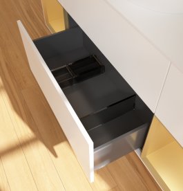 Тумба под раковину Villeroy & Boch Finion 160х50,1 см с подсветкой МДФ белый матовый лак/стекло белое матовое FD01HFMT