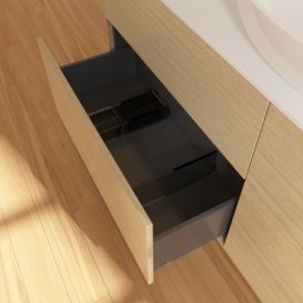 Тумба под раковину Villeroy & Boch Finion 160х50,1 см МДФ шпон дуба/стекло белое матовое  F97100PC