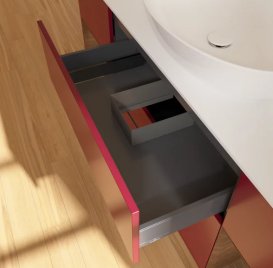 Тумба под раковину Villeroy & Boch Finion 160х50,1 см с подсветкой МДФ пион матовый лак/стекло белое матовое F981GNHB