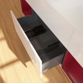 Тумба под раковину Villeroy & Boch Finion 160х50,1 см с подсветкой МДФ глянцевый белый лак/стекло белое матовое F981HBGF