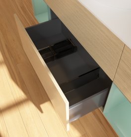 Тумба під раковину Villeroy & Boch Finion 160х50,1 см з підсвічуванням МДФ шпон дуба/скло біле матове F981GMPC