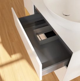 Тумба під раковину Villeroy & Boch Finion 120х50,1 см із підсвічуванням МДФ білий матовий лак/скло біле матове GA41HFMT