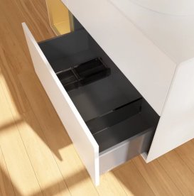 Тумба під раковину Villeroy & Boch Finion 120х50,1 см із підсвічуванням МДФ білий матовий лак/скло біле матове GA41HFMT