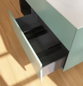 Тумба под раковину Villeroy & Boch Finion 120х50,1 см с подсветкой МДФ оливковый матовый лак/стекло белое матовое GA41PDGM