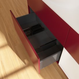 Тумба под раковину Villeroy & Boch Finion 120х50,1 см с подсветкой МДФ пион матовый лак/стекло белое матовое GA51GFHB