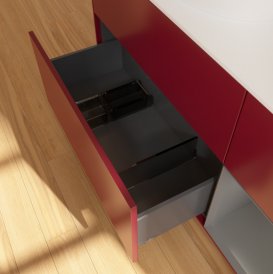 Тумба під раковину Villeroy & Boch Finion 120х50,1 см з підсвічуванням МДФ півонія матовий лак/скло біле матове GA51GKHB